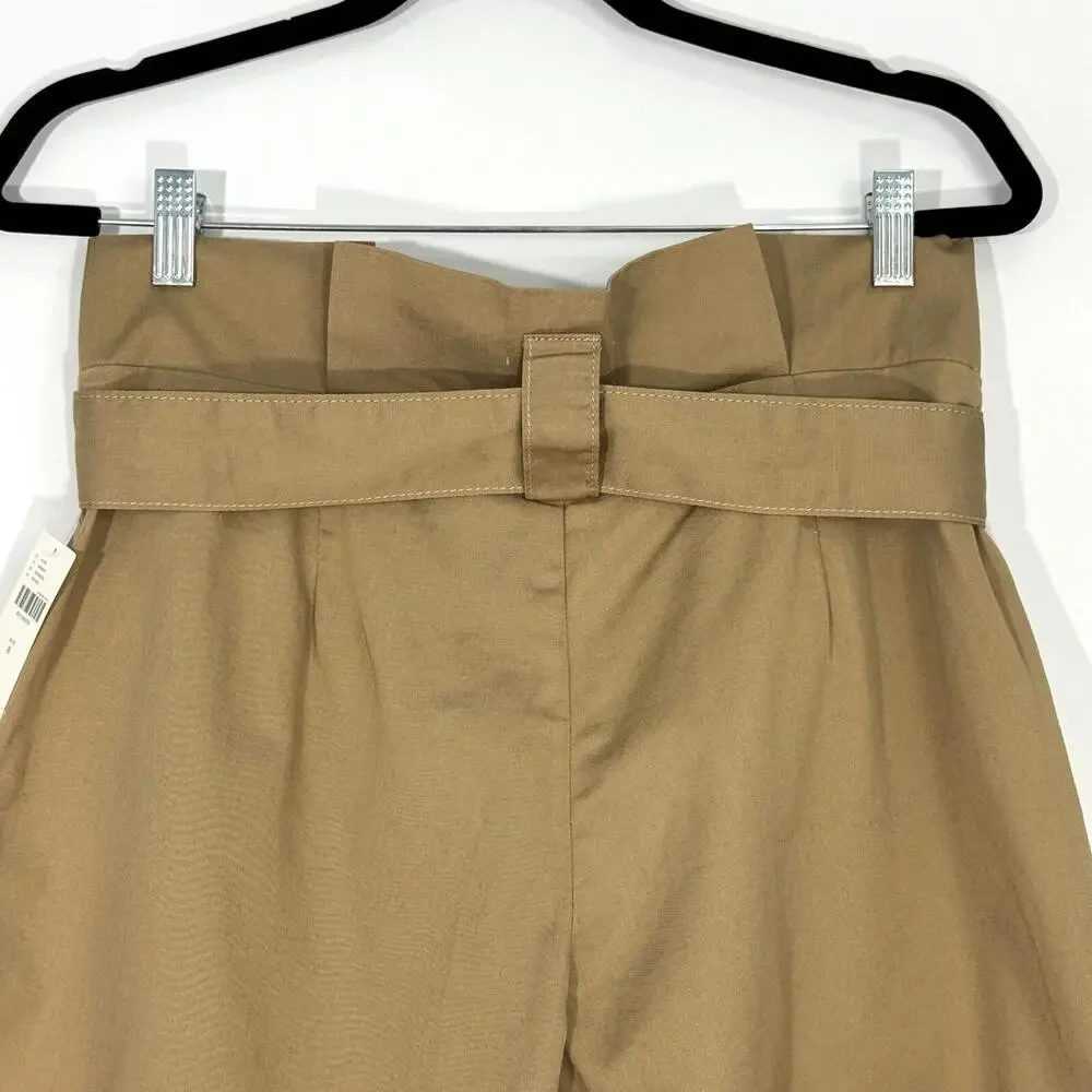 Maeve by Anthropologie Women’s Size 4 Small Brown Khaki Longline O-Ring Shorts - Picture 9 of 10